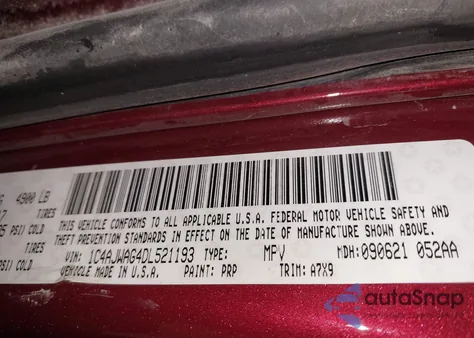 2013 Jeep Wrangler Sport from USA, damaged, VIN 1C4AJWAG4DL521193